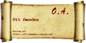 Ott Amadea névjegykártya